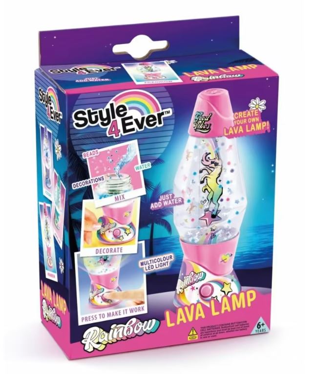 Style 4 Ever Assorted Styles Glowing Lava Lamp DIY Set