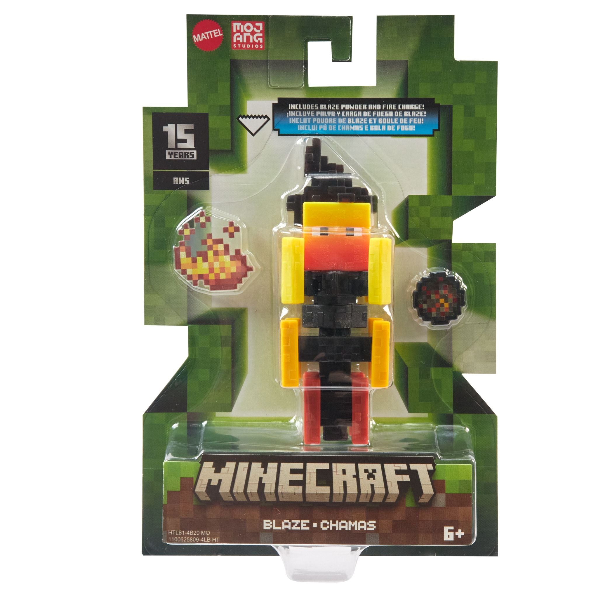3.25 - Inch Authentic Minecraft Blaze Action Figure for Collectors