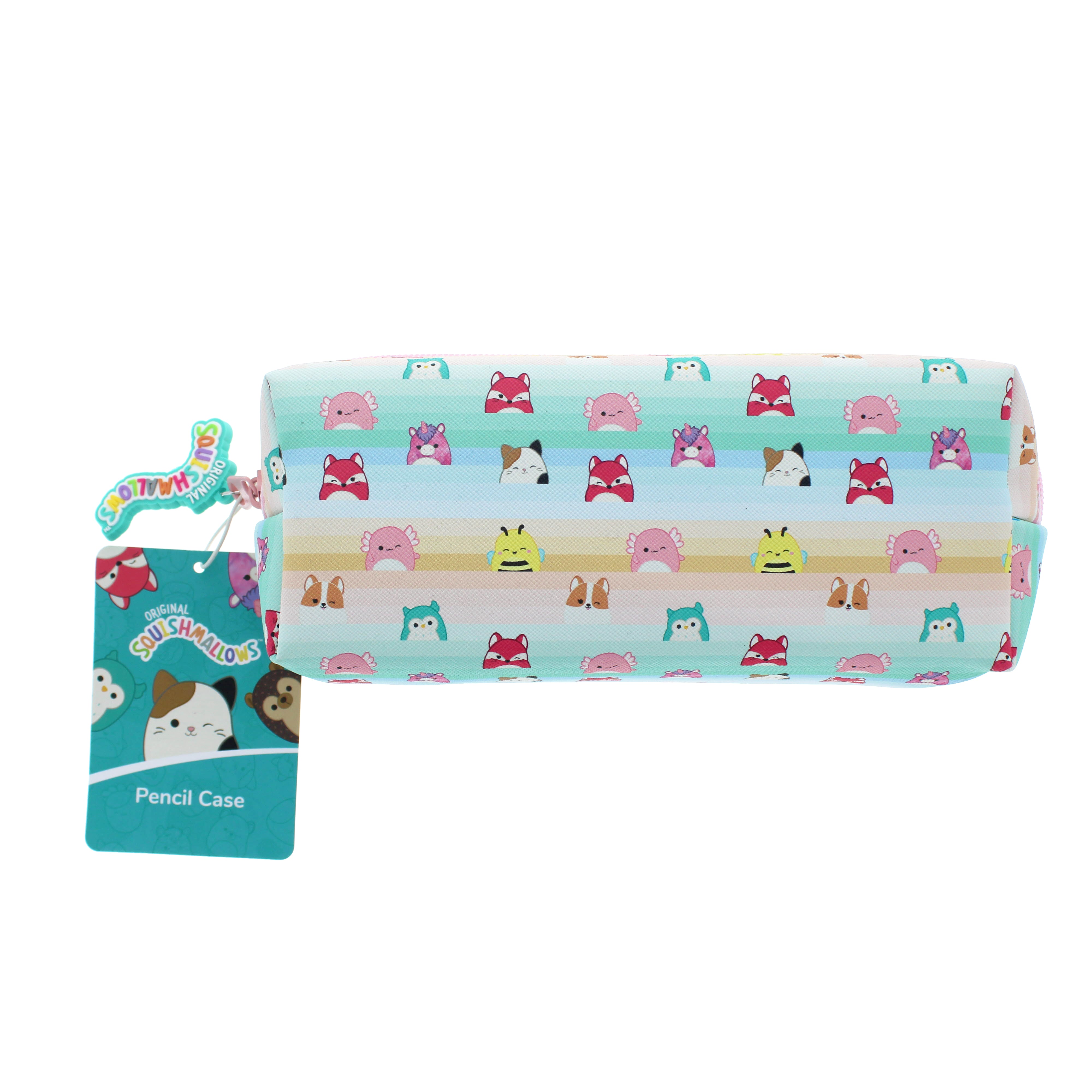 Colorful Squishmallows-themed Pencil Case with Zip Pull