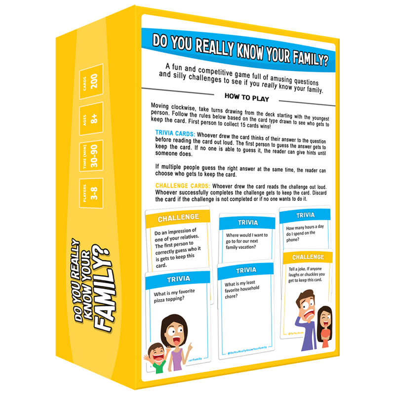 Discover Your Family in a Fun Card Game - Do You Really Know Them?