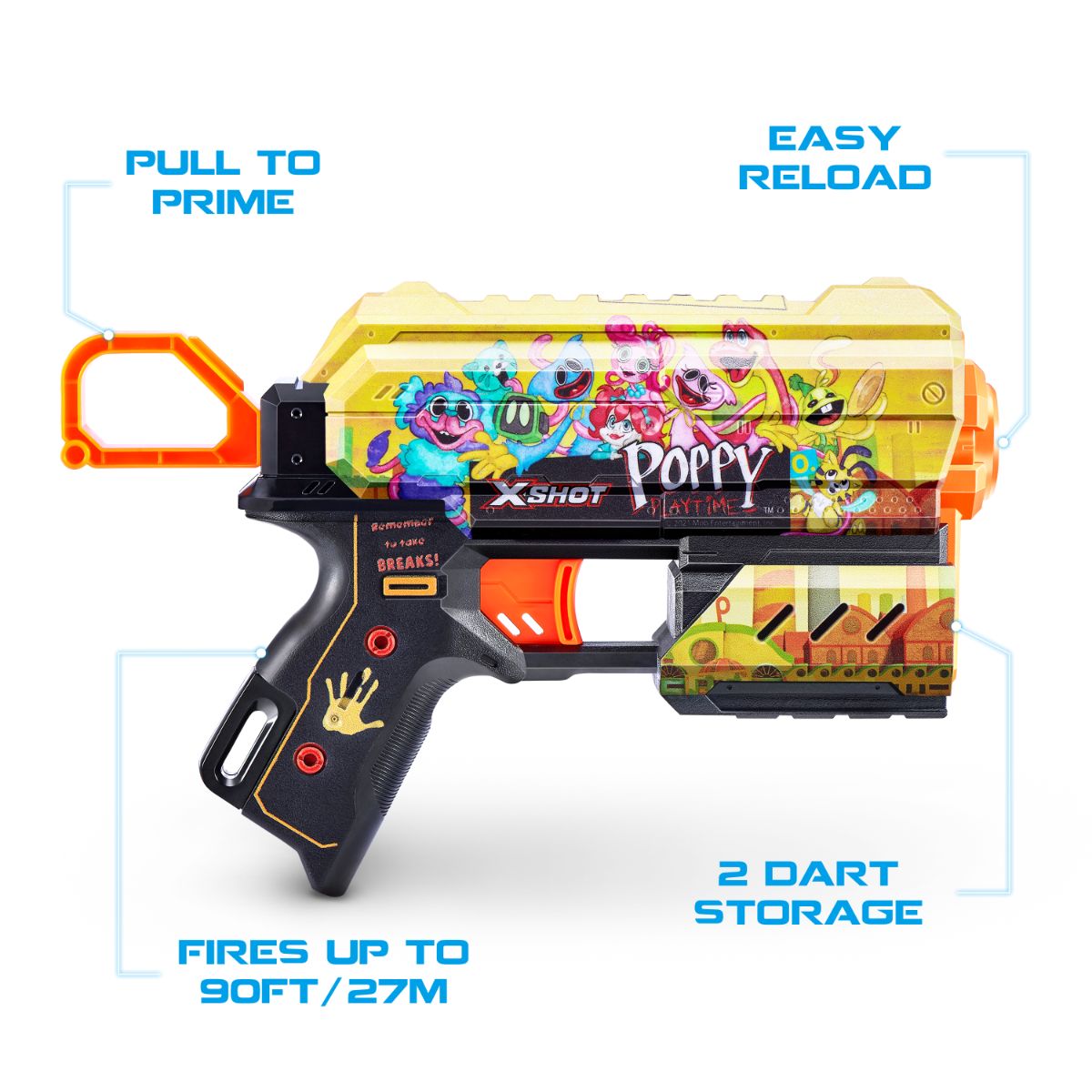 Hot Deal: ZURU X Shot Skins Flux Blasters for Poppy Playtime Fans