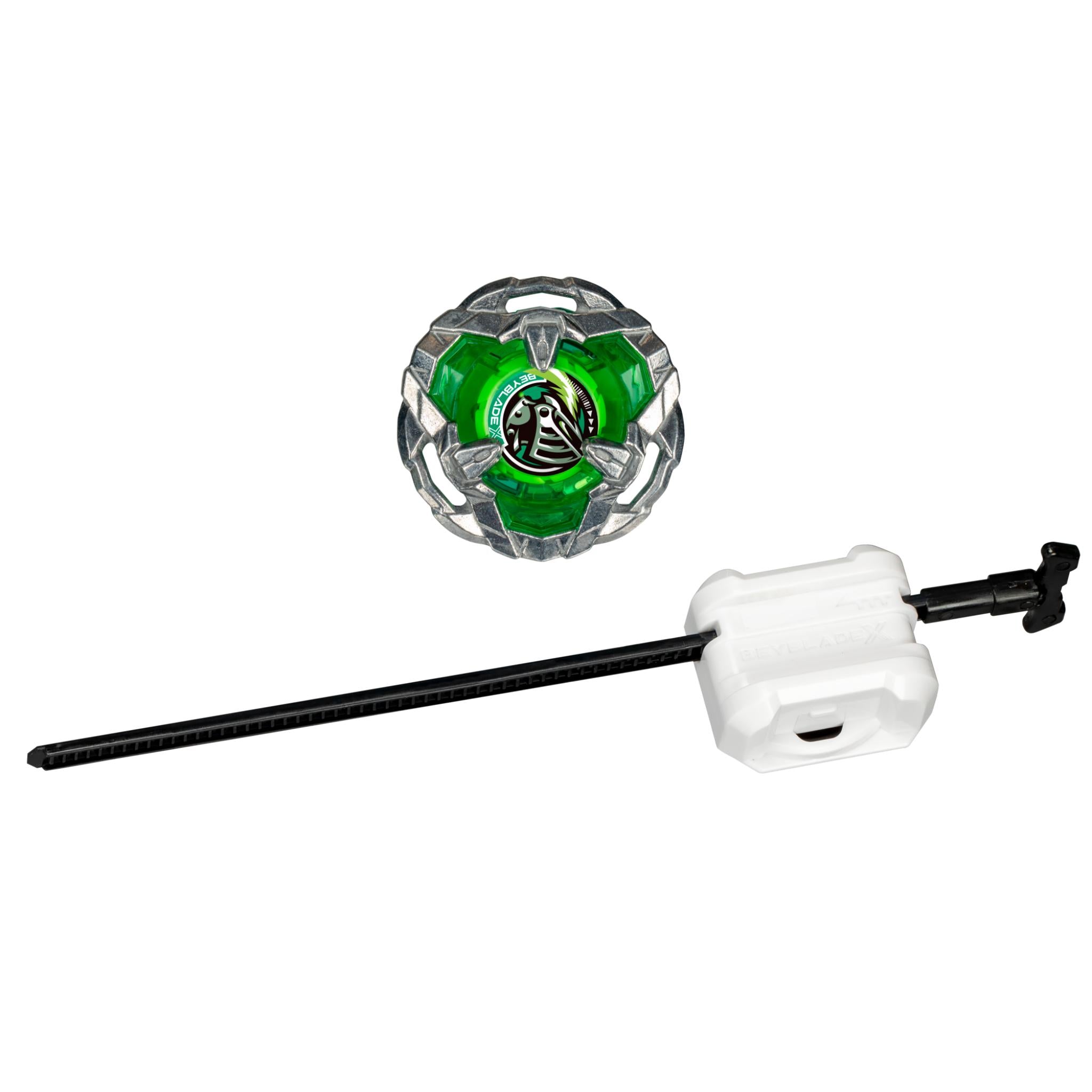 Hot! Beyblade X Helm Knight 3 - 80N Starter Pack with Defense Top & Launcher