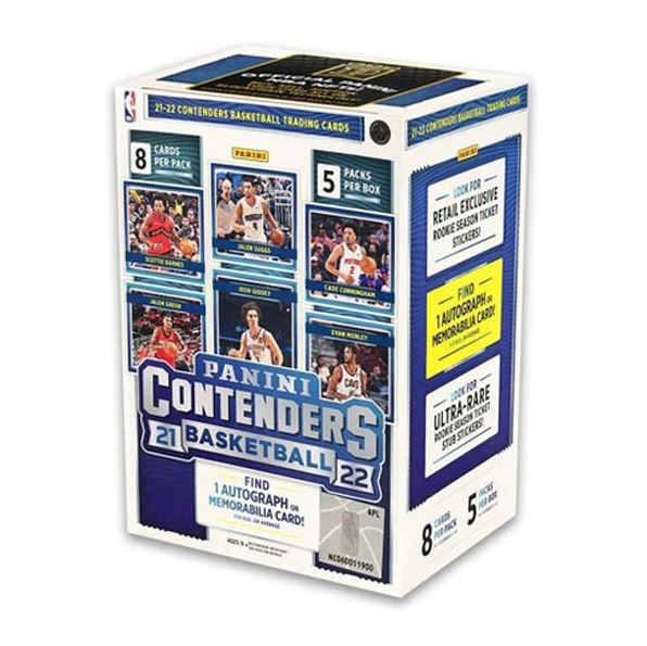 2021 - 22 Panini Contenders NBA Trading Cards Blaster Pack - Great Deal!