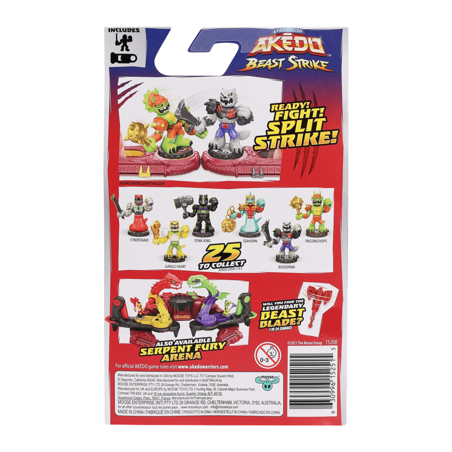 Akedo Beast Strike 1 Player Pack + Battle Controller - Seahorn: Exclusive Collectible!