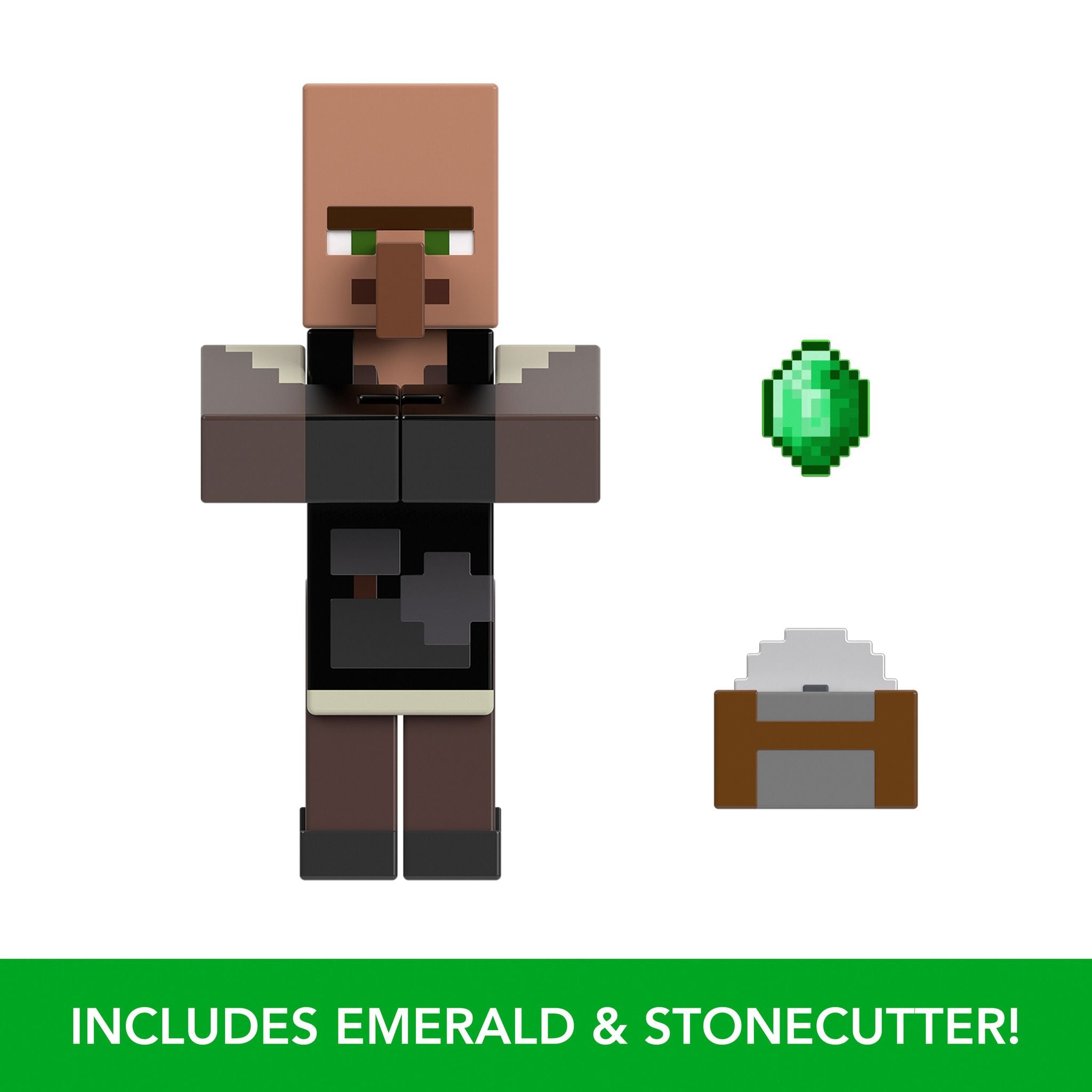 3.25-Inch Authentic Minecraft Stone Mason Action Figure