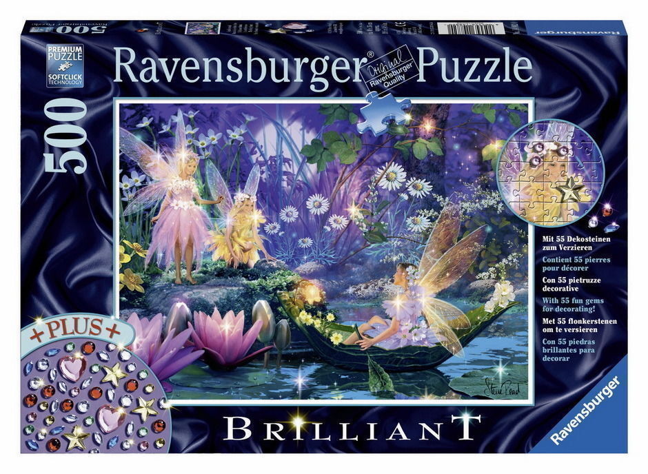 Ravensburger Fairy Butterflies 500 - Piece Puzzle with Exclusive Decor