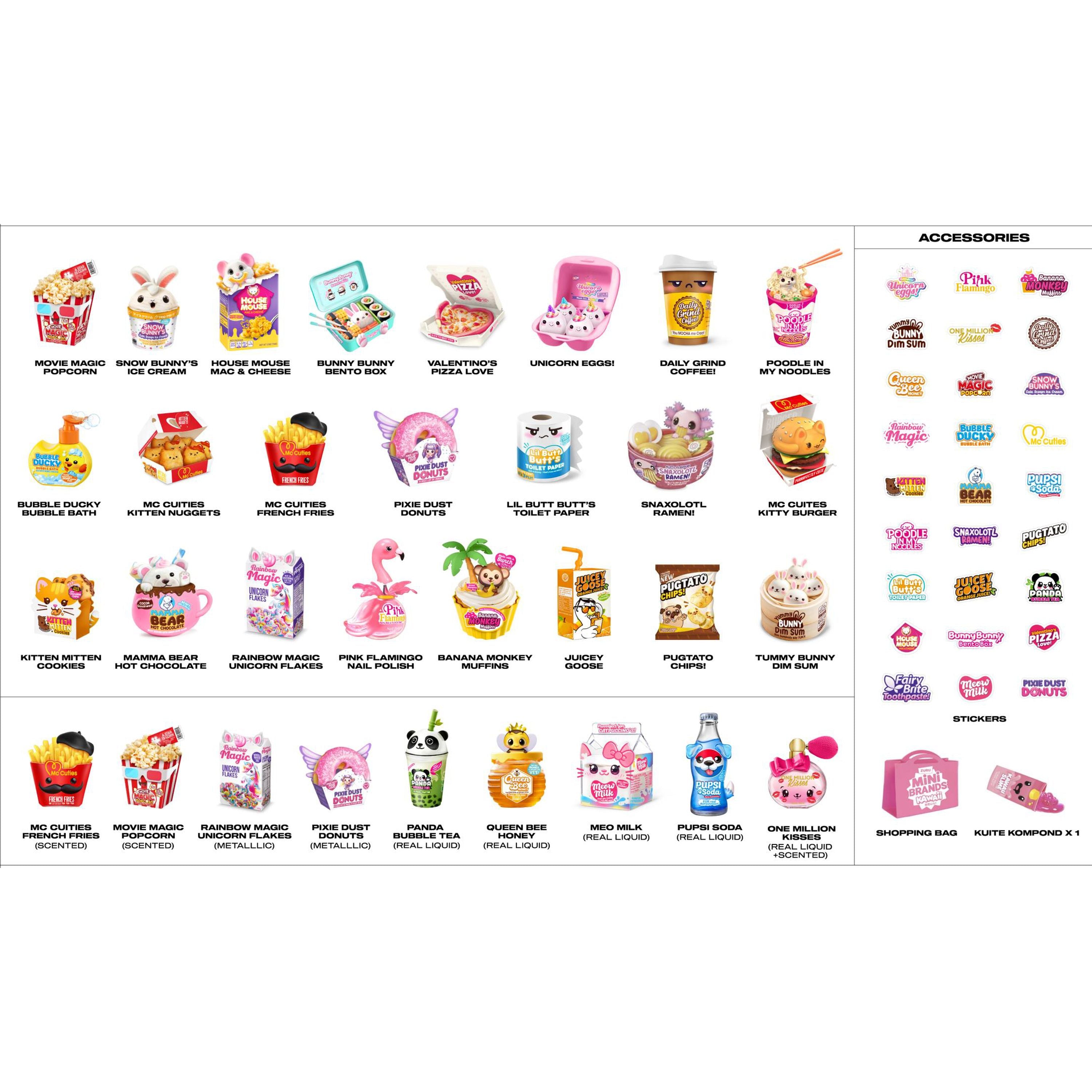 ZURU Mini Brands Kawaii - Adorable, Scented & Interactive Miniatures