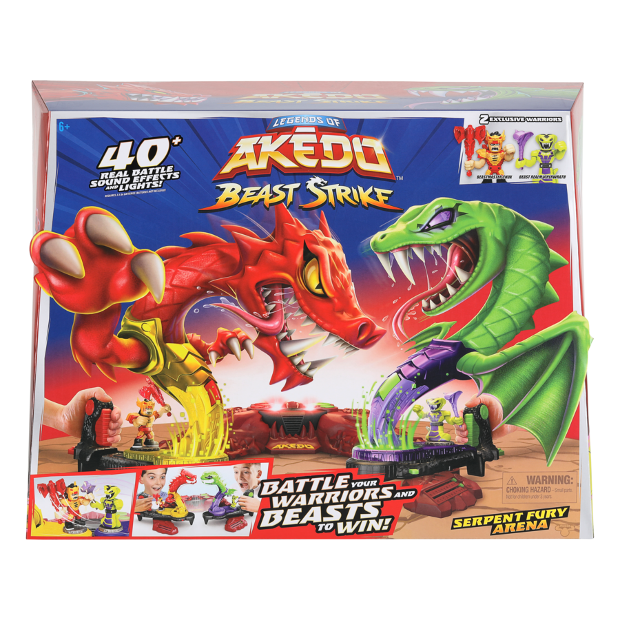 Akedo Beast Strike Serpent Fury Arena - Exclusive Battle Fun!