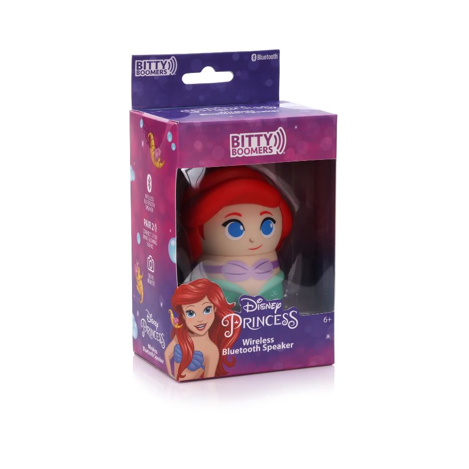 Hot! Disney Bitty Boomers Ariel Bluetooth Speaker - Ultra-Portable Collectible