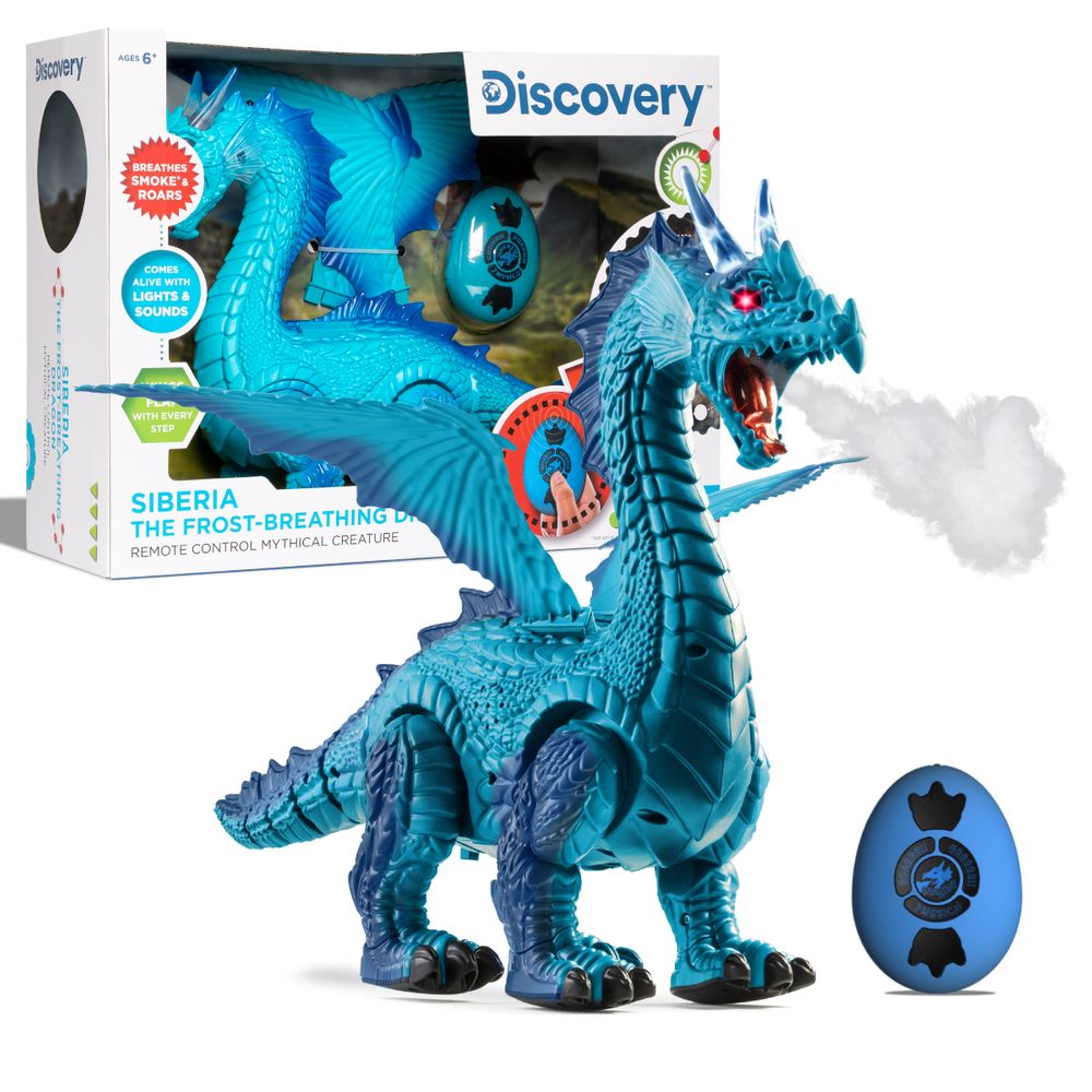 Hot Sale! Remote - Controlled Frost - Breathing Dragon from Siberia, a Mythical Creature for Kids
