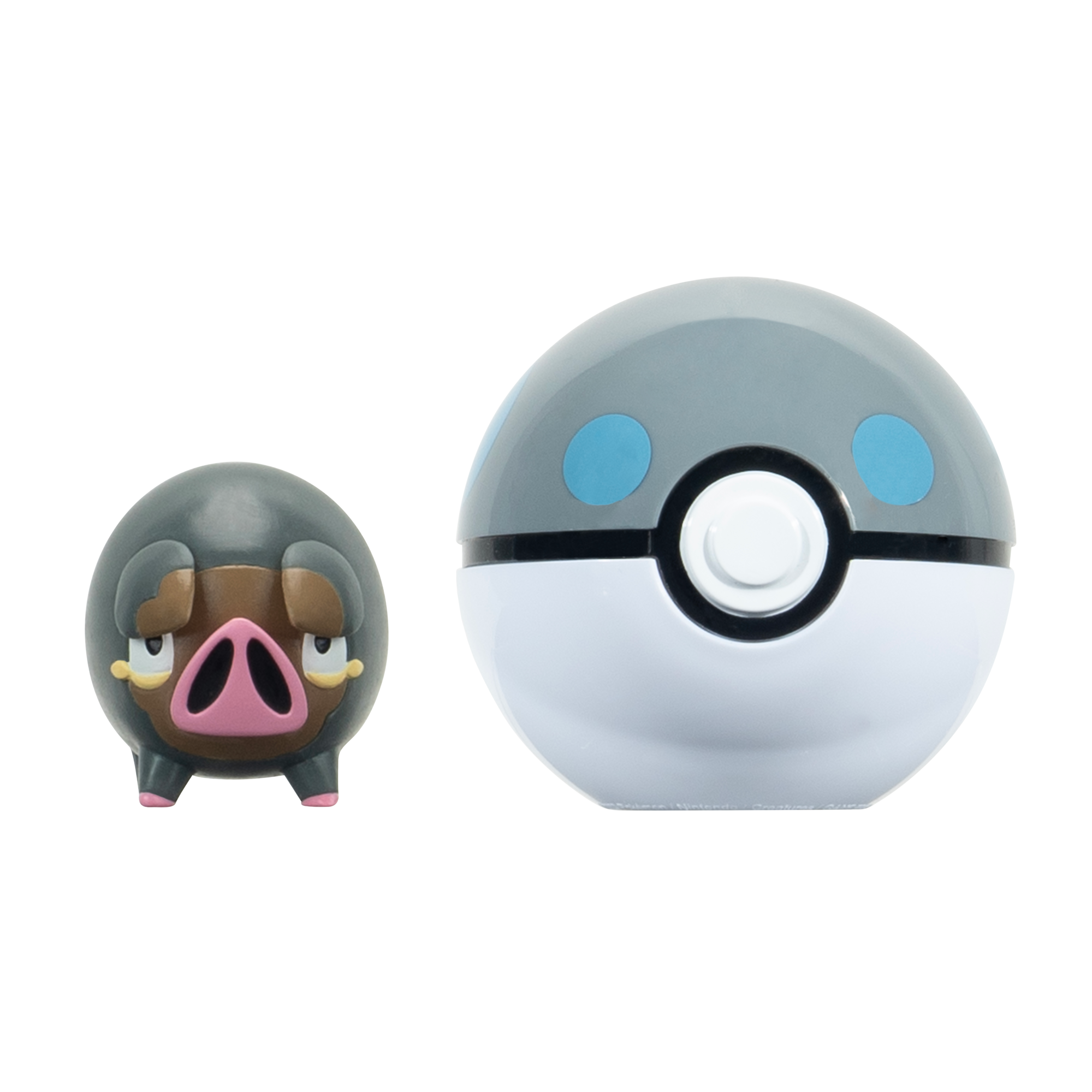 Portable Pokemon Clip N Go Set: Lechonk with Heavy Ball