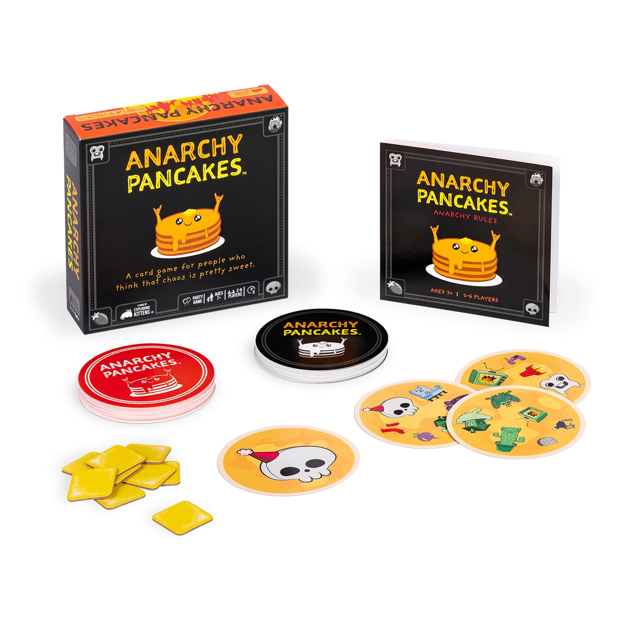 Exploding Kittens Anarchy Pancakes - Hilarious Card Game for Family Fun