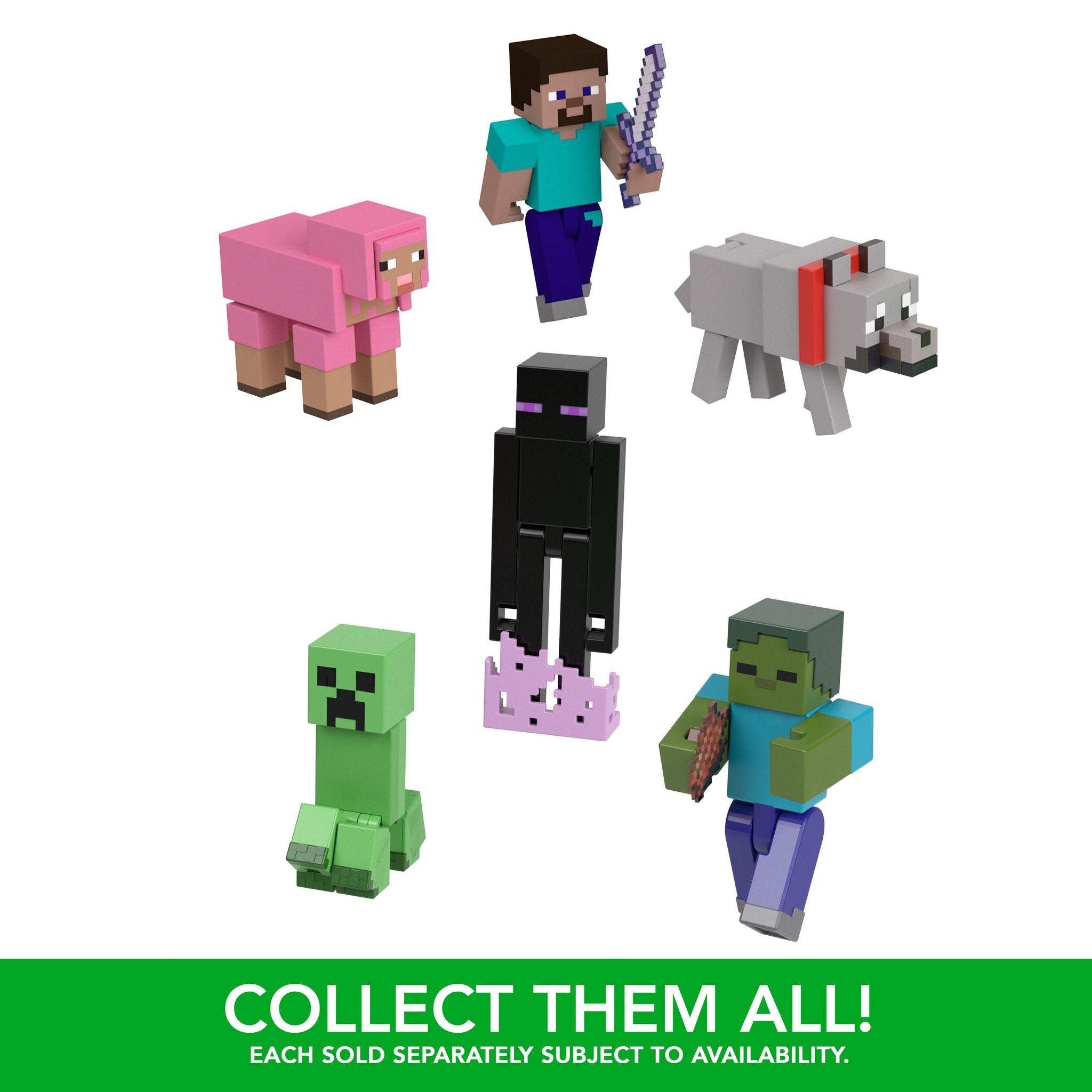 Hot Sale! 3.25-Inch Minecraft Action Figure - Zombie, Ideal for Collectors