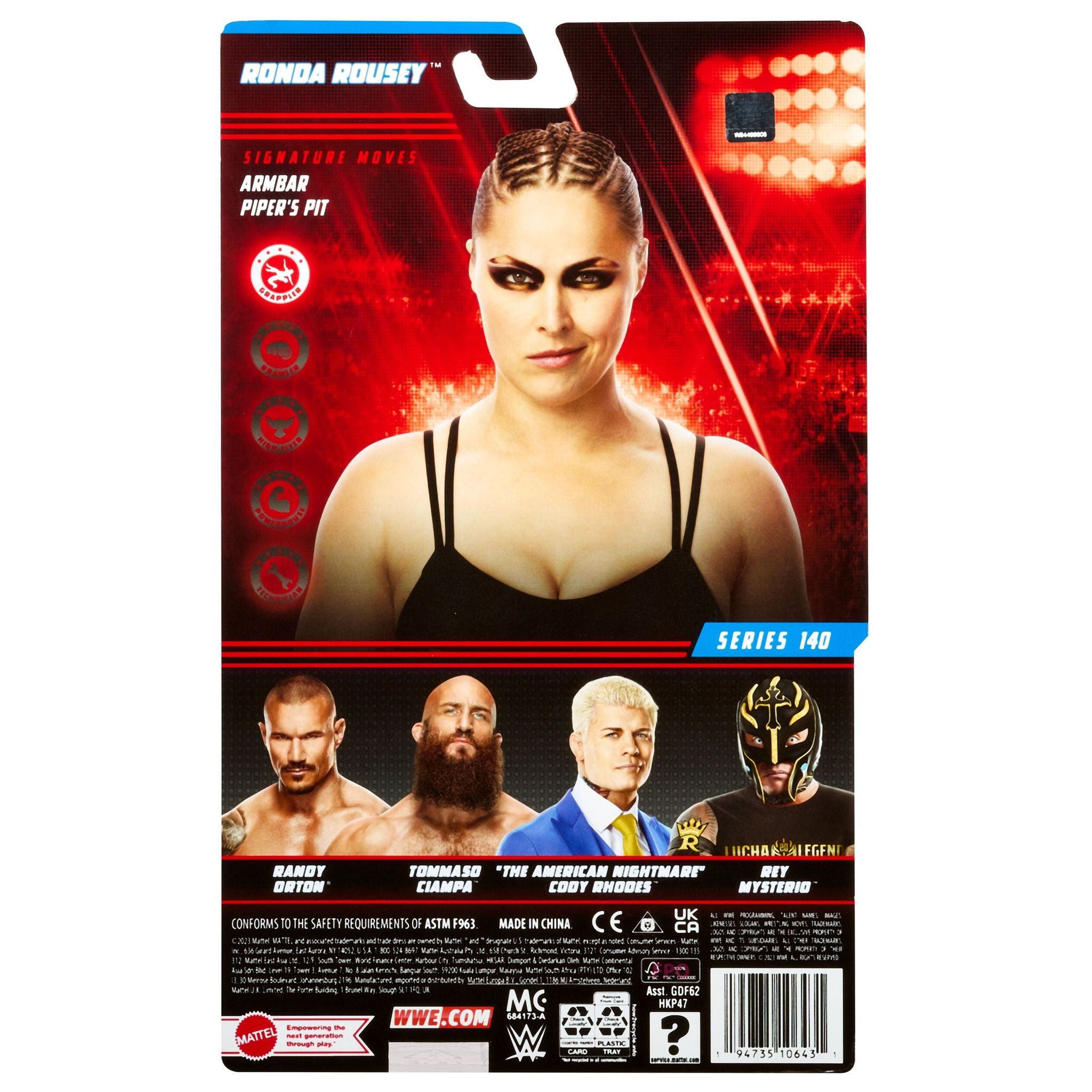 Hot Sale! WWE Basic Action Figure Series 140 - Ronda Rousey Collectible Toy