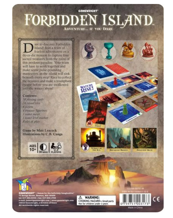Hot Deal! Forbidden Island Cooperative Card Game - A Must - Have for Ages 10 and Up