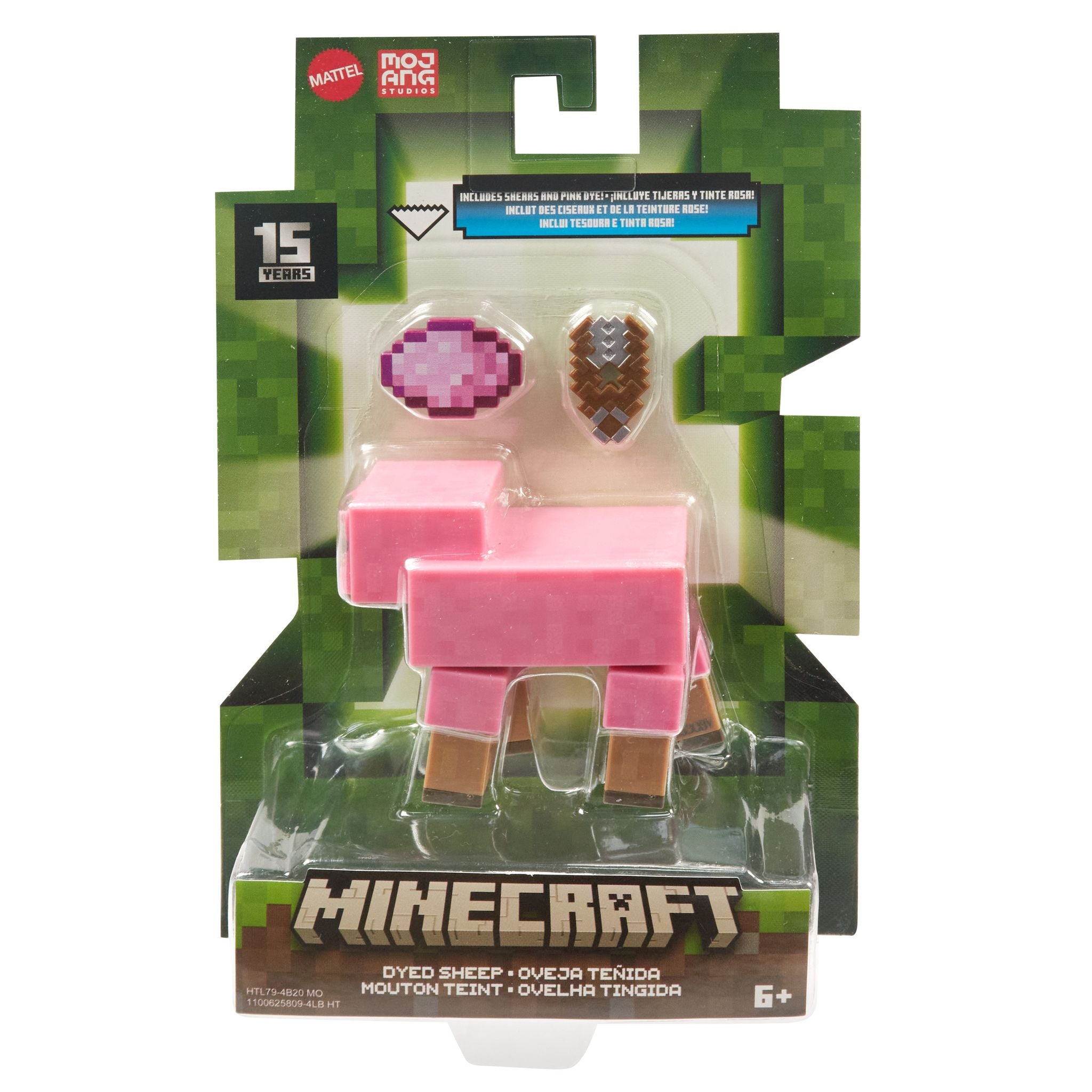 3.25-Inch Minecraft Dyed Sheep Action Figure - Ideal for Fans