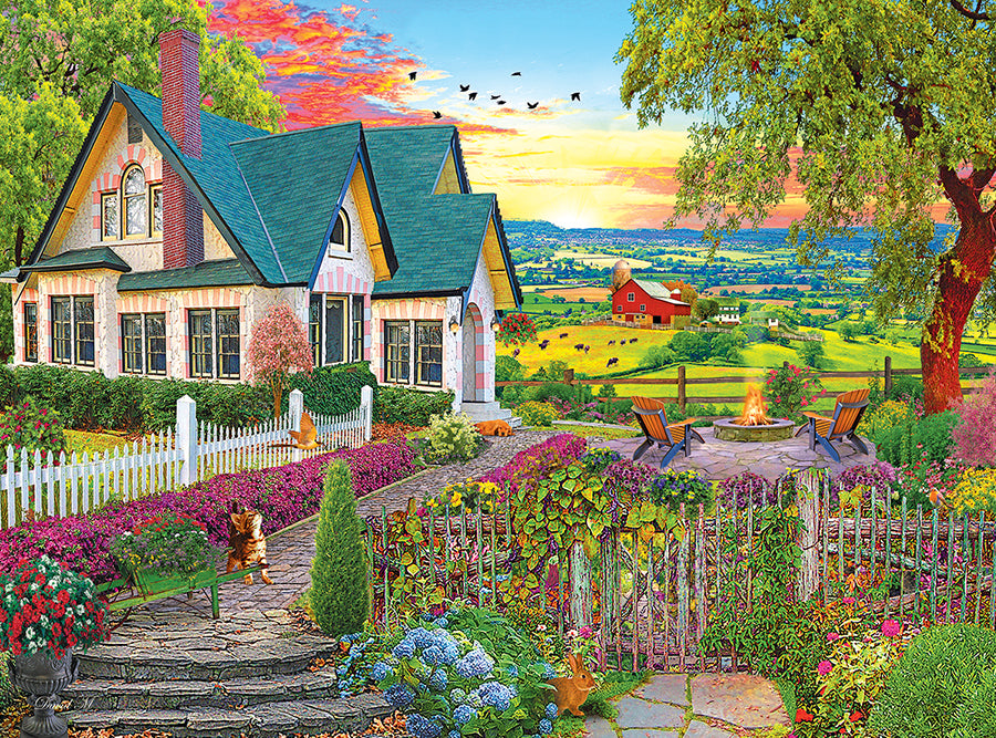 Kodak 1000-Piece Puzzle - Stunning Hill Top View!