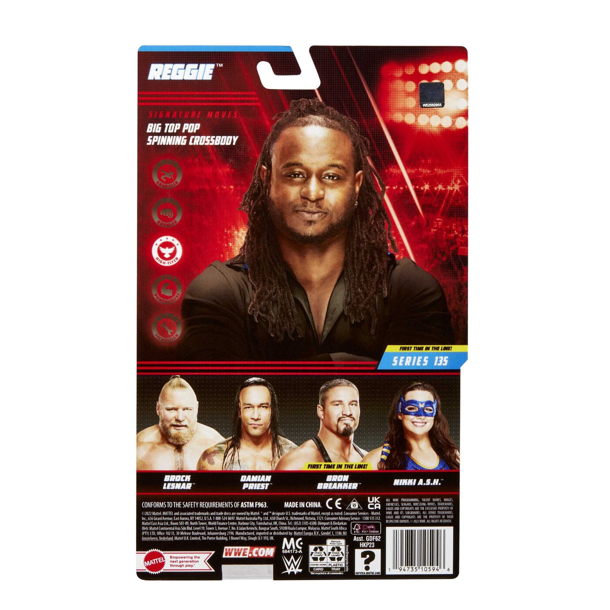 WWE 6 - inch Scale Basic Action Figure Series 135 - Reggie