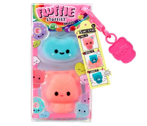 Amazing Fluffie Stuffiez Mini Squishables: Jellybean & Gummy Bear - Must - Collect Toys!