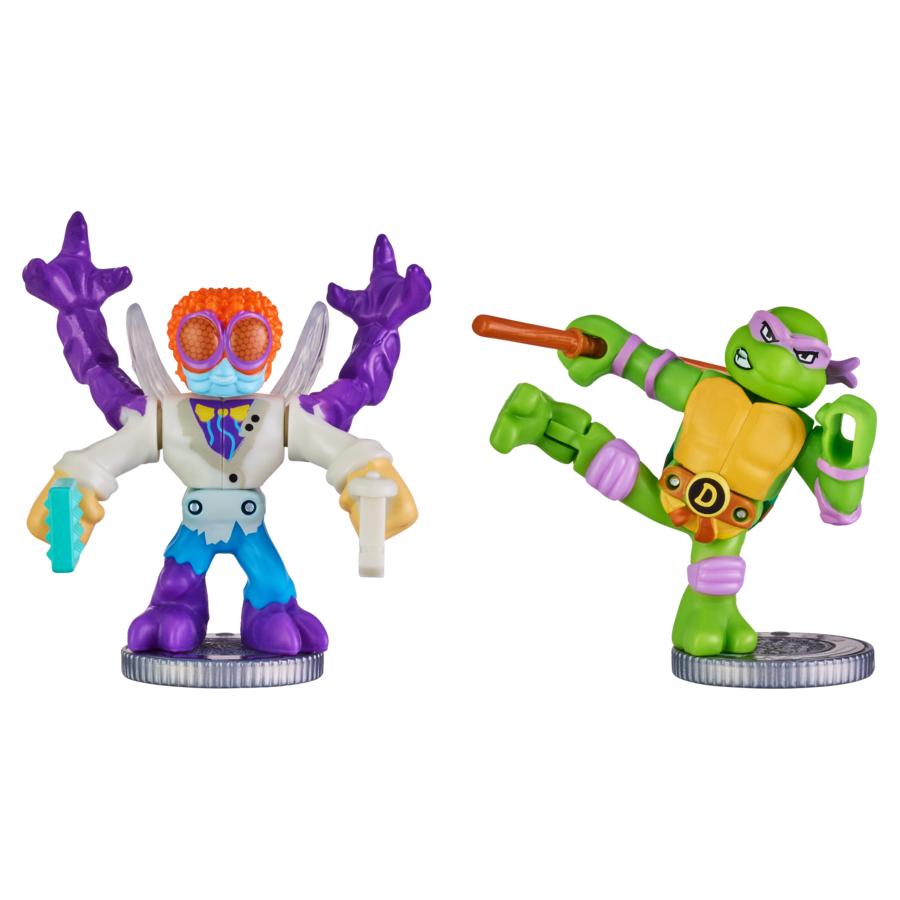 Akedo Teenage Mutant Ninja Turtles Season 1 Versus Pack: Donatello vs. Baxter Stockman Epic Battle Set