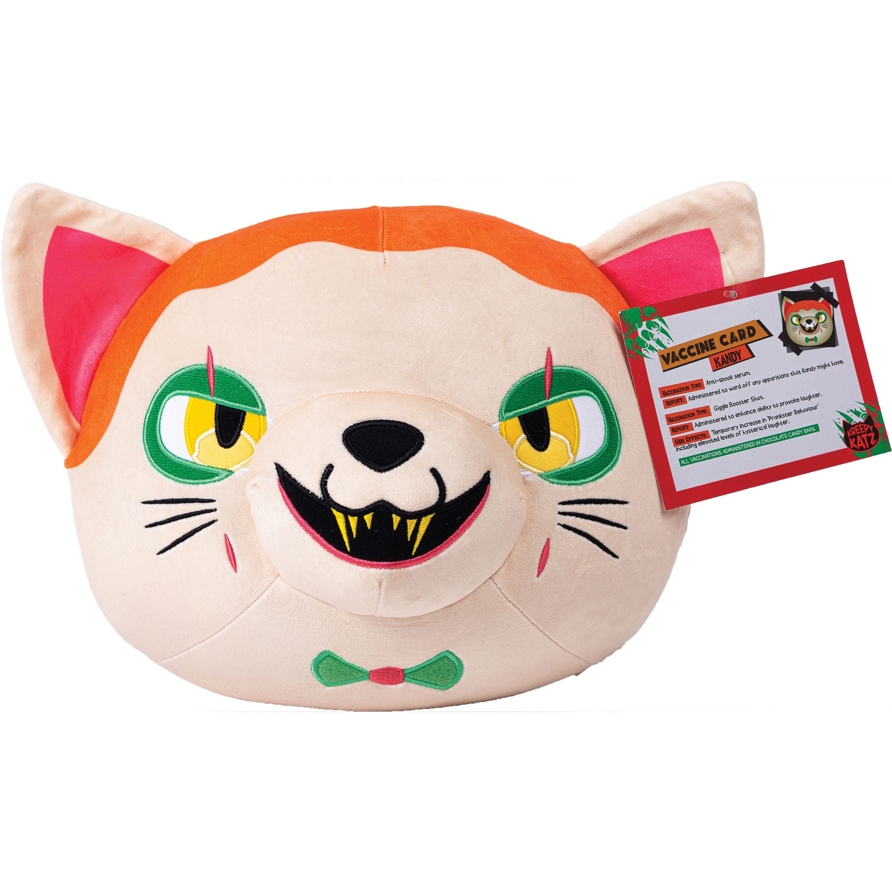 Limited Offer! 30cm Kreepy Katz Plush Toy in Branded Cardboard Cat Carrier - Kandy