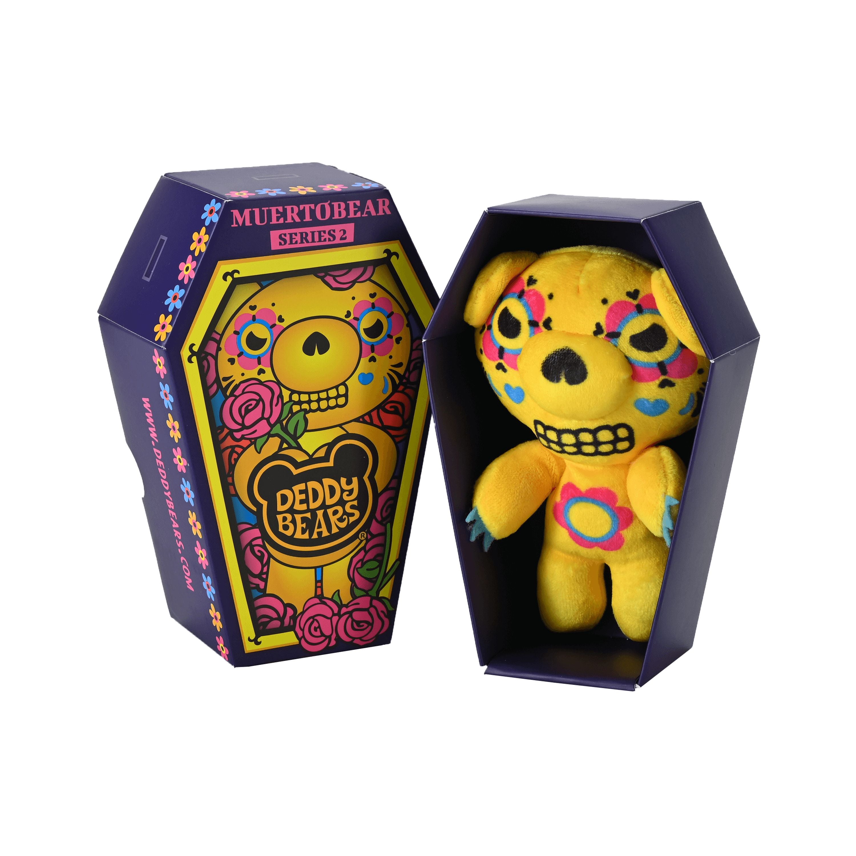 14cm Series 2 Deddy Bears Plush Toys in Coffins - Muertobear Included