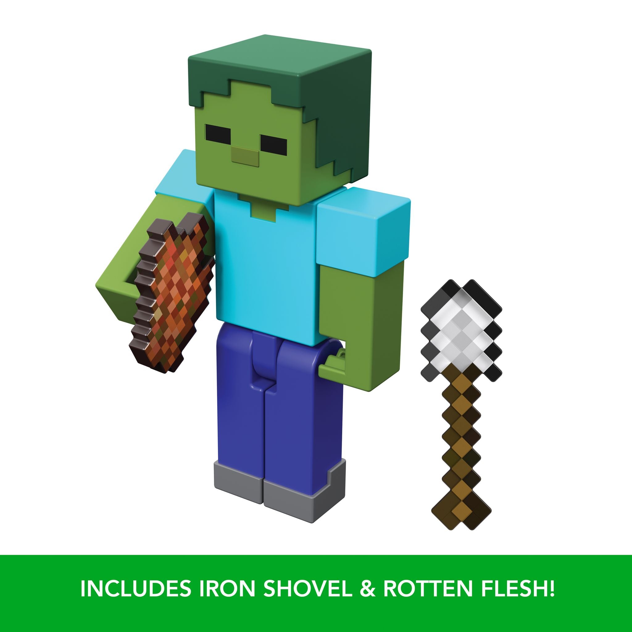 Hot Sale! 3.25-Inch Minecraft Action Figure - Zombie, Ideal for Collectors