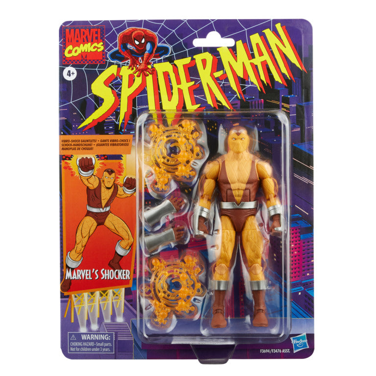 Hot Deal! 6-Inch Marvel Spider-Man Legends Retro Figure - Marvel's Shocker with Accessories