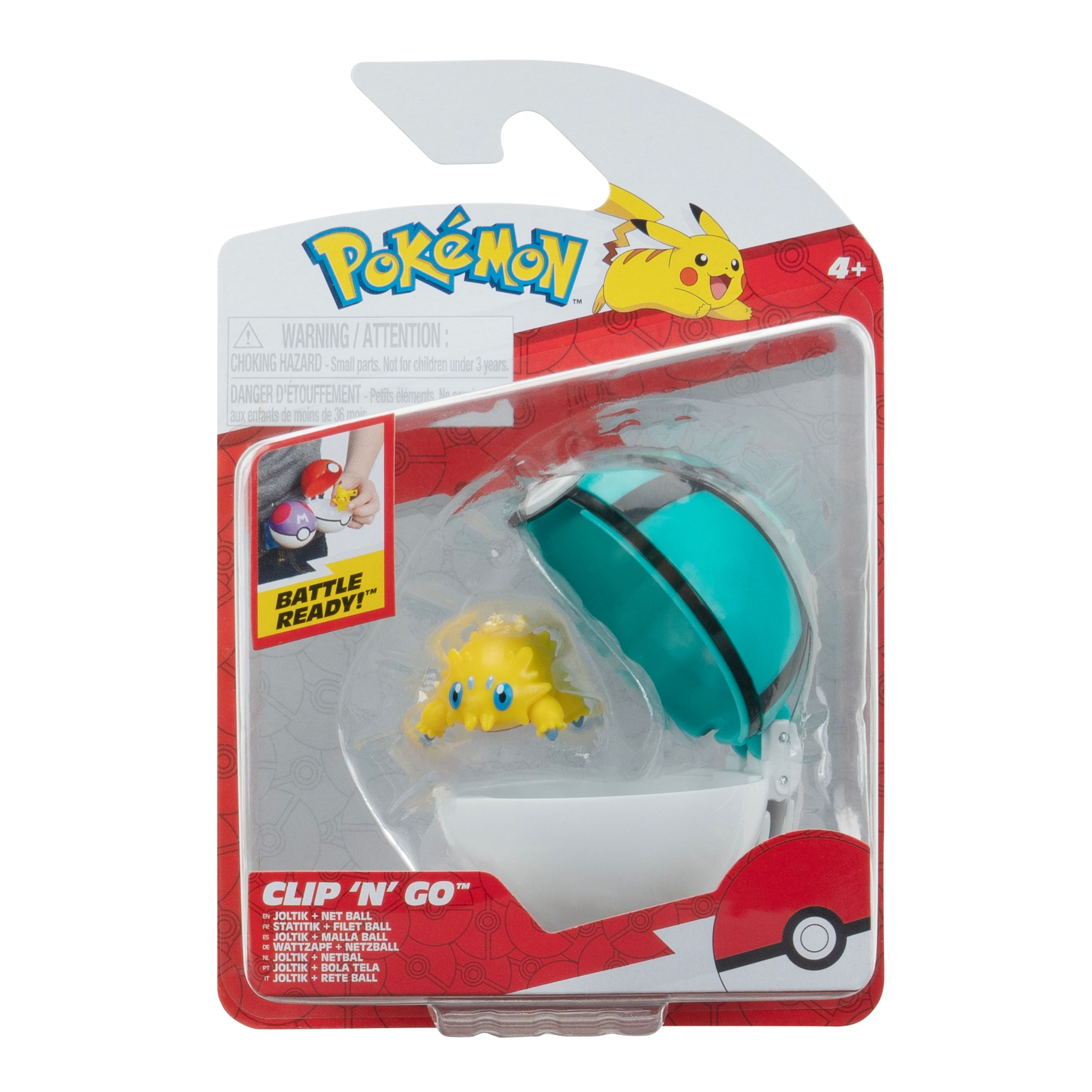 Joltik & Net Ball - Pokemon Clip N Go Set for On - the - Go Battles