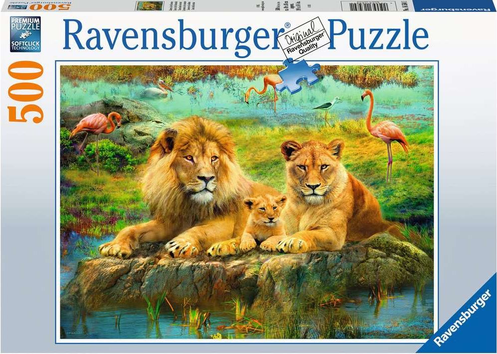 Ravensburger: Awesome 500-Piece Lions in the Savannah Puzzle