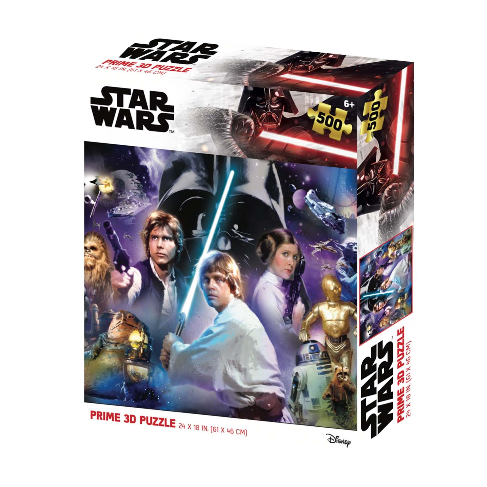 Disney Star Wars Classic Cast Ensemble Prime 3D 500 Piece Puzzle