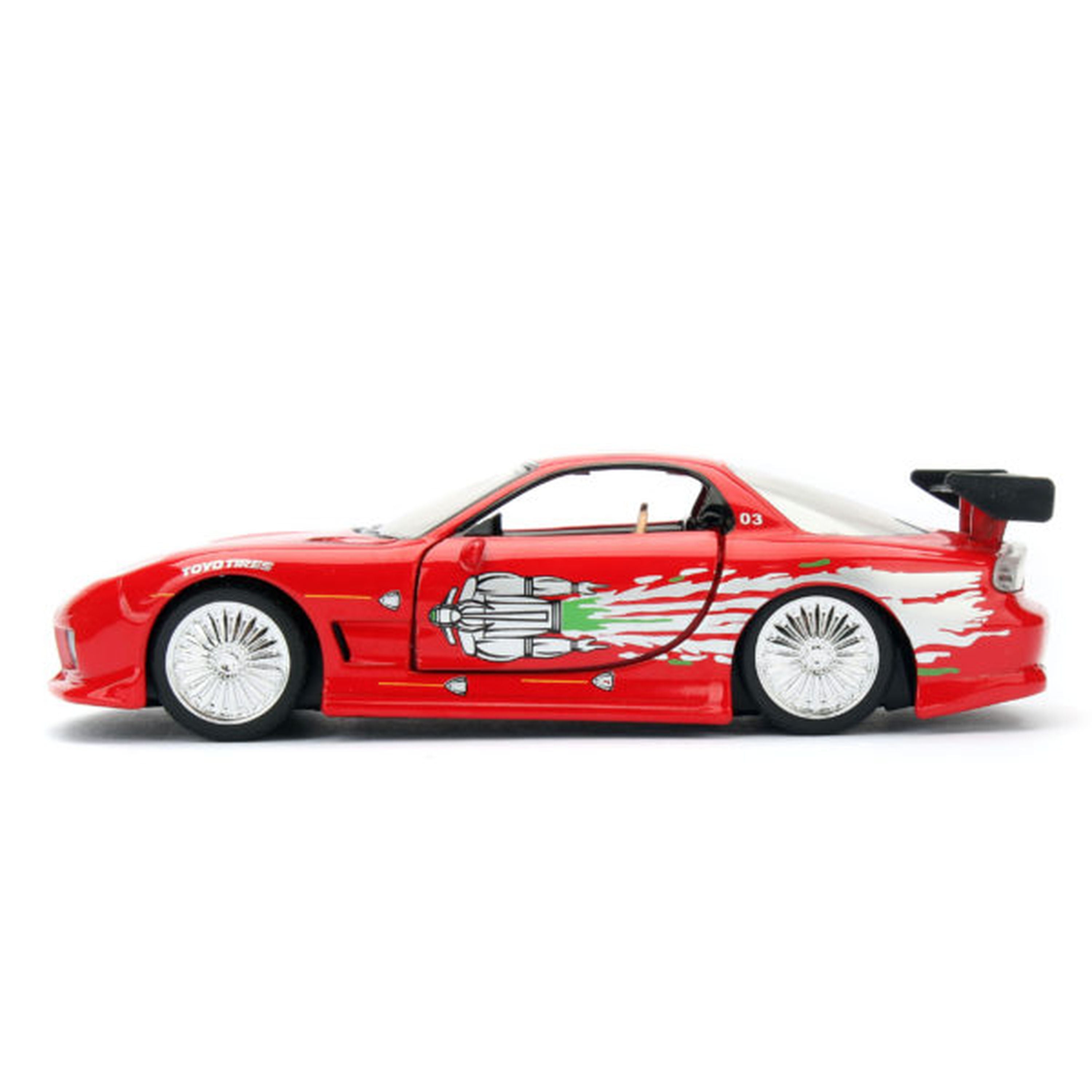 1:24 Scale Jada Die - Cast Fast & Furious Dom's 1993 Mazda RX - 7 Model