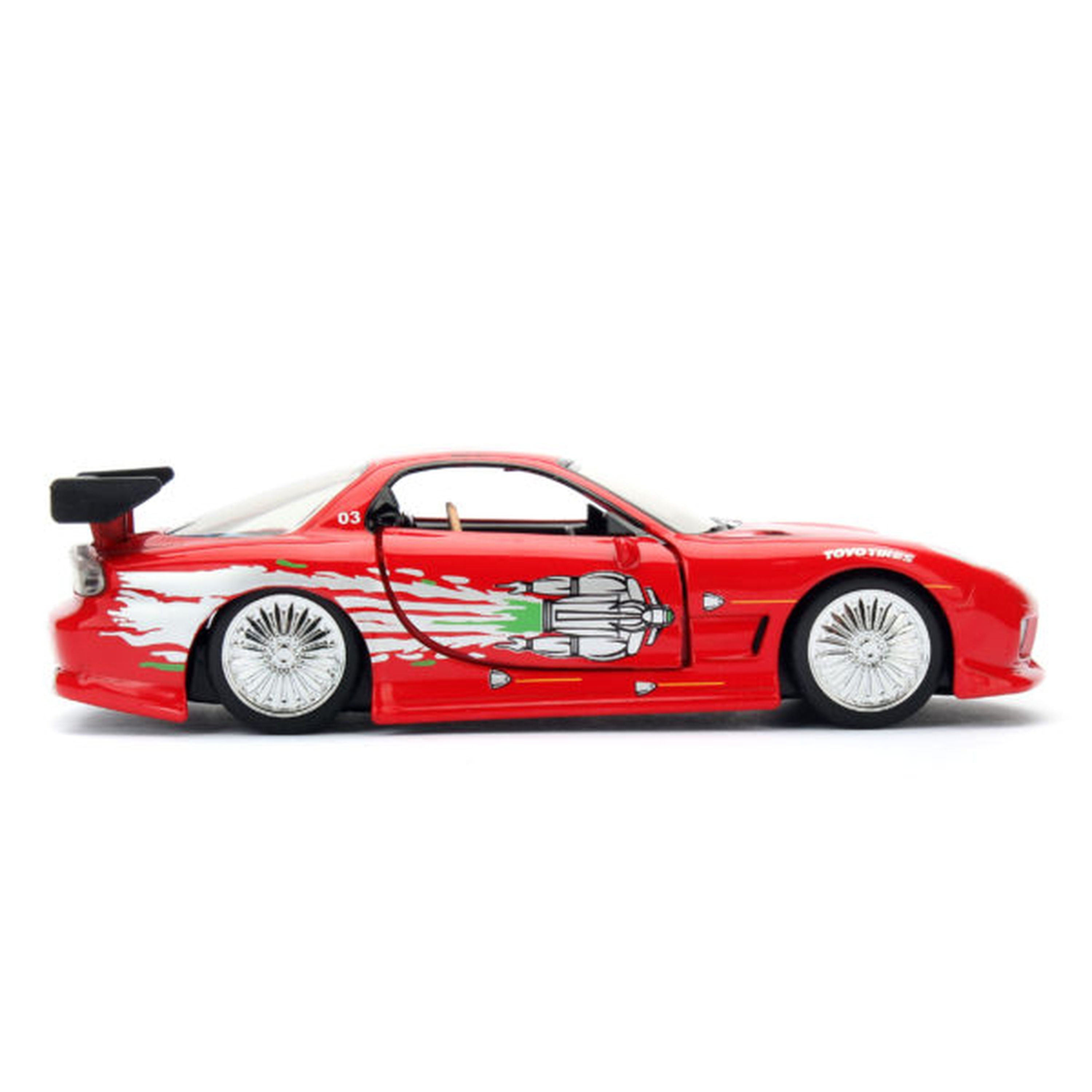 1:24 Scale Jada Die - Cast Fast & Furious Dom's 1993 Mazda RX - 7 Model