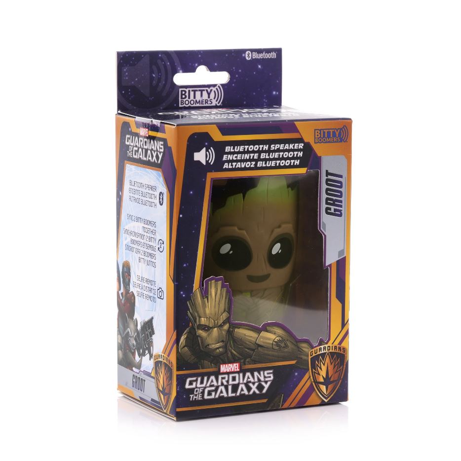 Hot Deal! Marvel Bitty Boomers Ultra - Portable Groot Collectible Bluetooth Speaker