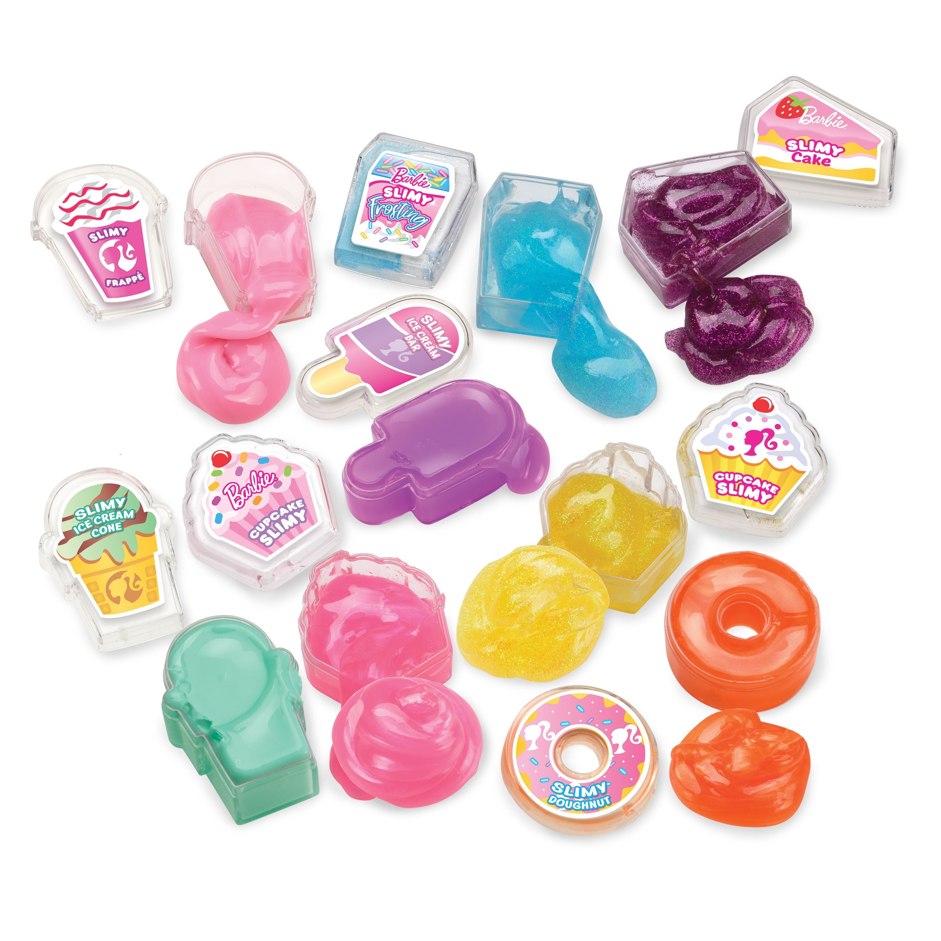 Hot Sale! Cra-Z-Art Barbie Themed Slimy Mini Containers for Kids Aged 6+