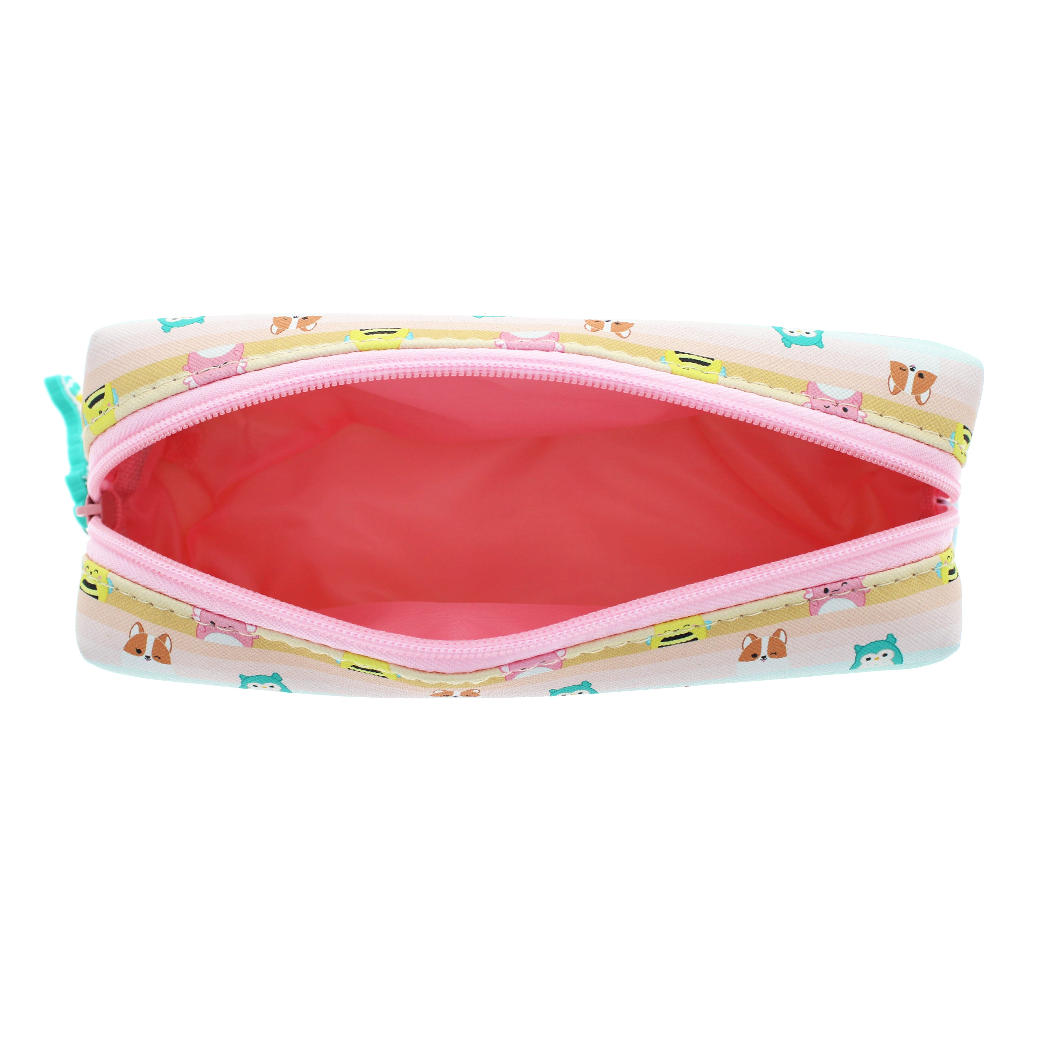 Colorful Squishmallows-themed Pencil Case with Zip Pull