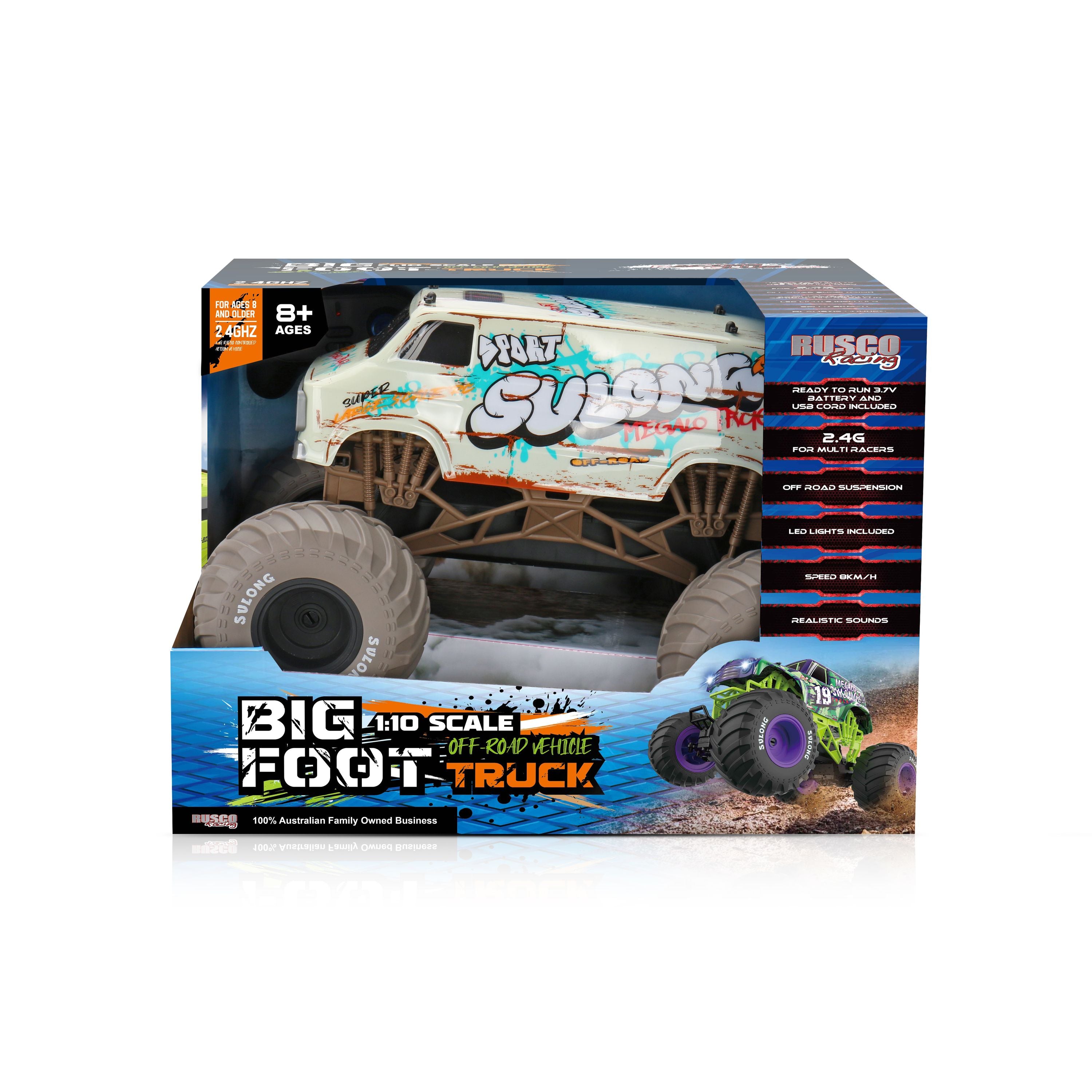 Hot Deal! Rusco 1:10 Big Foot Off-Road RC Vehicles in Assorted Styles