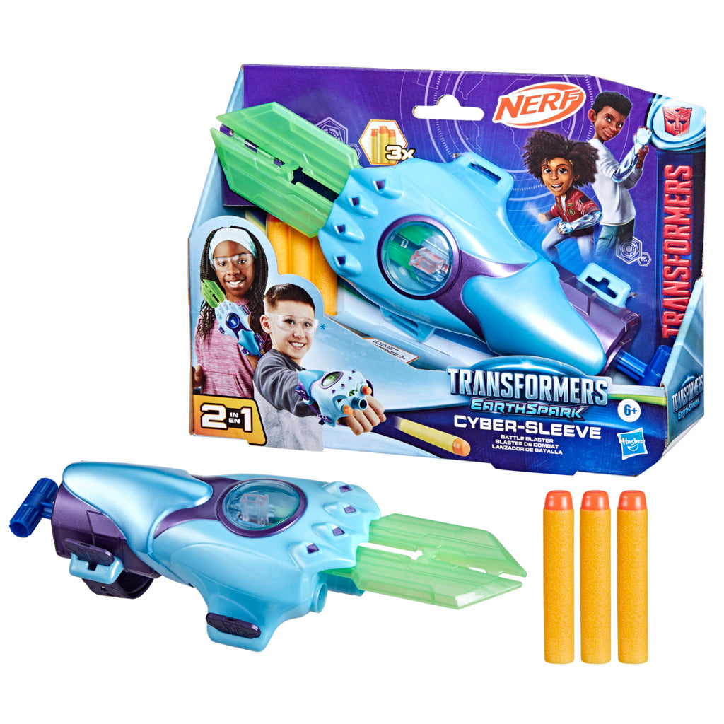 Hot Deal! Transformers Earthspark Cyber - Sleeve Battle Blaster