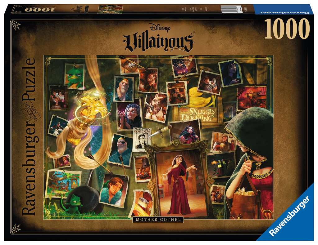 Ravensburger 1000-Piece Disney Villainous Puzzle - Mother Gothel, Ideal for Fans
