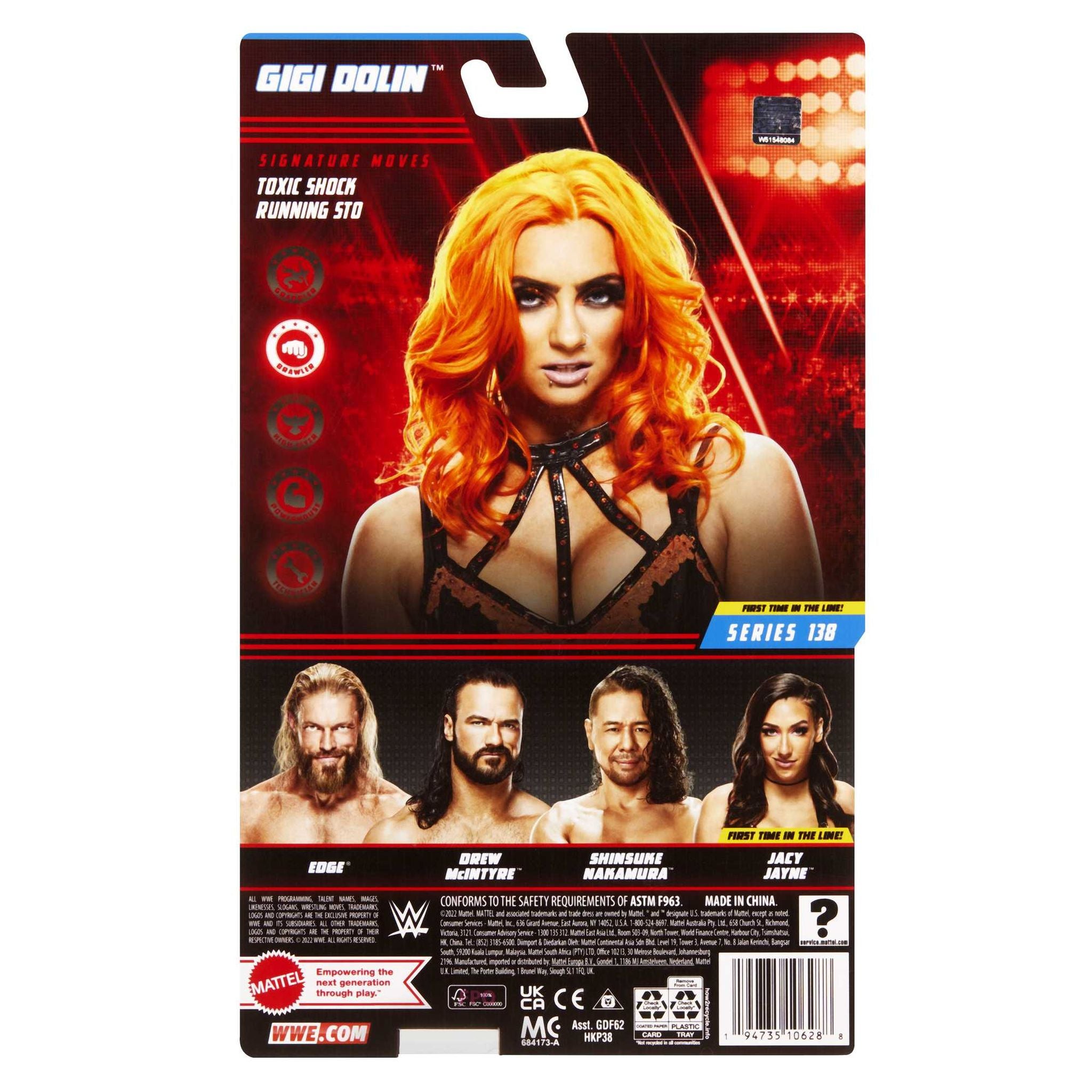 WWE Basic 6 - inch Action Figure Series 138 - Gigi Dolin for Kids and Collectors