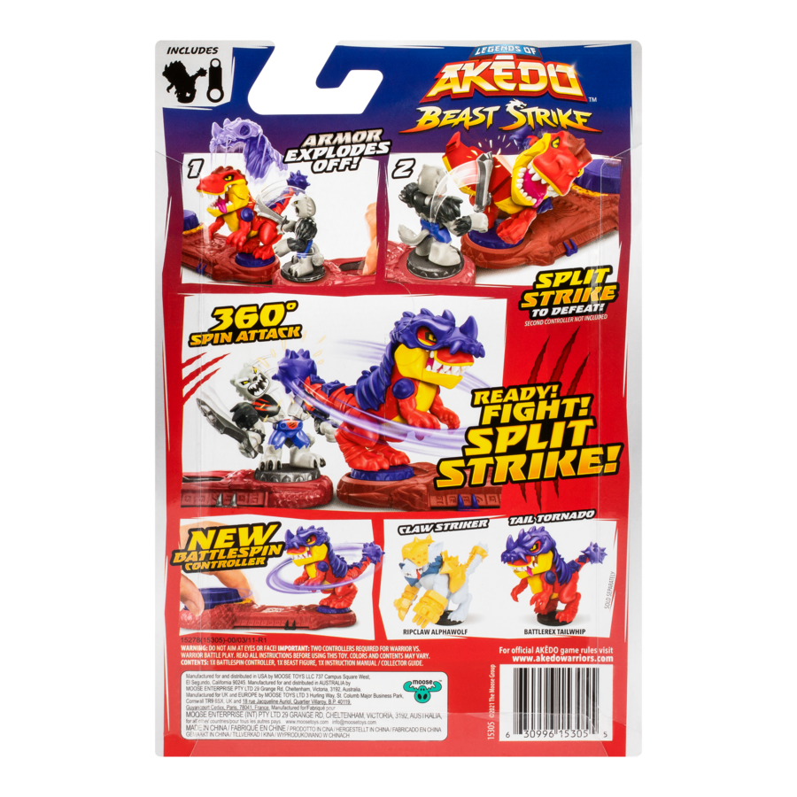 Hot Sale! Akedo S6 Beast Strike Ultra Beast Single Pack - Battlerex Tailwhip Action Figure