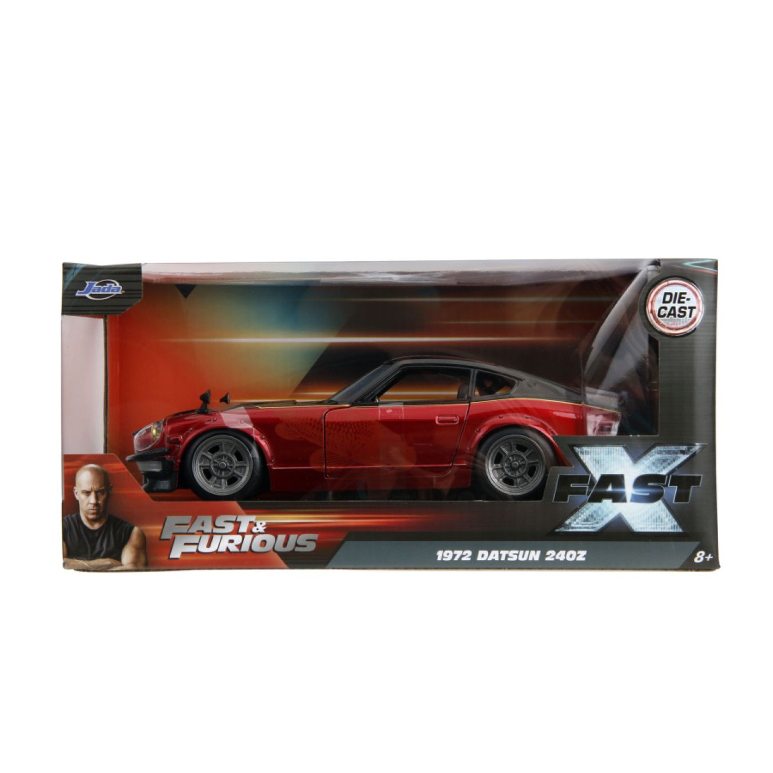 Hot Sale! Jada 1:24 Scale Die - Cast 1972 Datsun 240Z Red with Black from Fast & Furious X