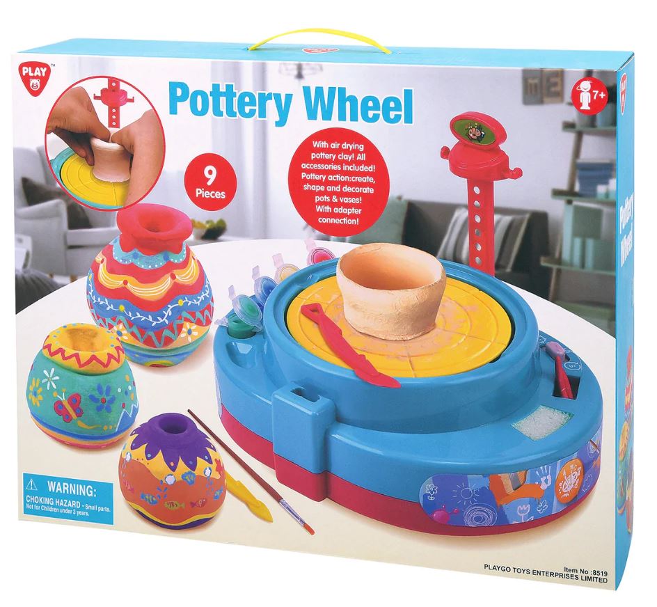 Playgo Artistic Pottery Wheel Kit for Kids' Fun Playtime