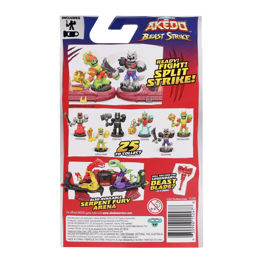 Akedo Beast Strike 1-Player Pack with Battle Controller - The Mighty Stink King