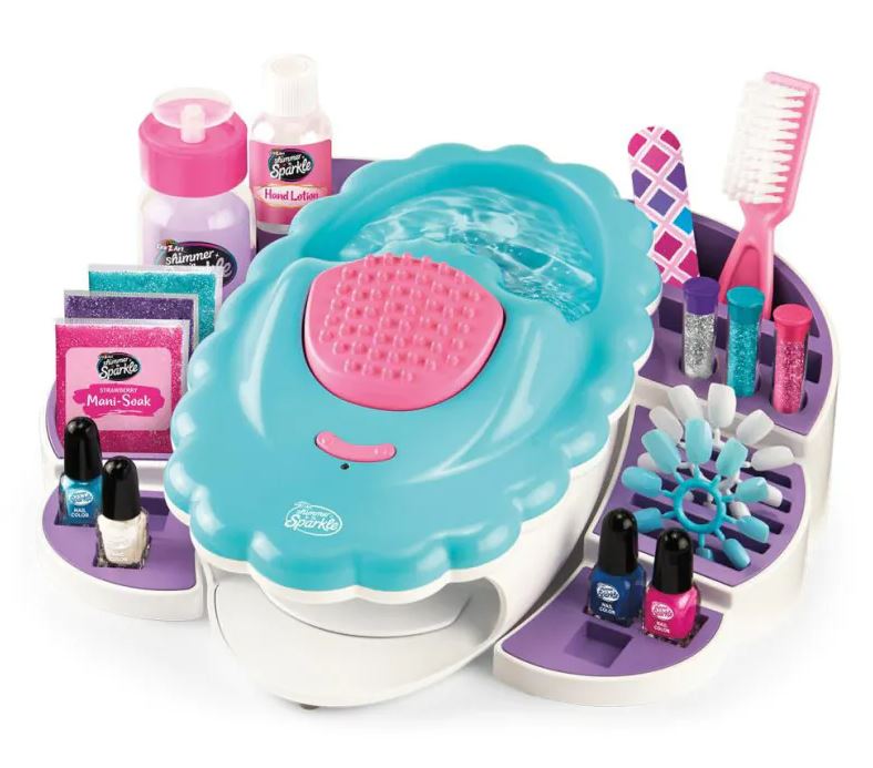 Hot Deal! Cra-Z-Art Shimmer 'N Sparkle Real Ultimate 5 - in - 1 Nail Spa Kit for Kids