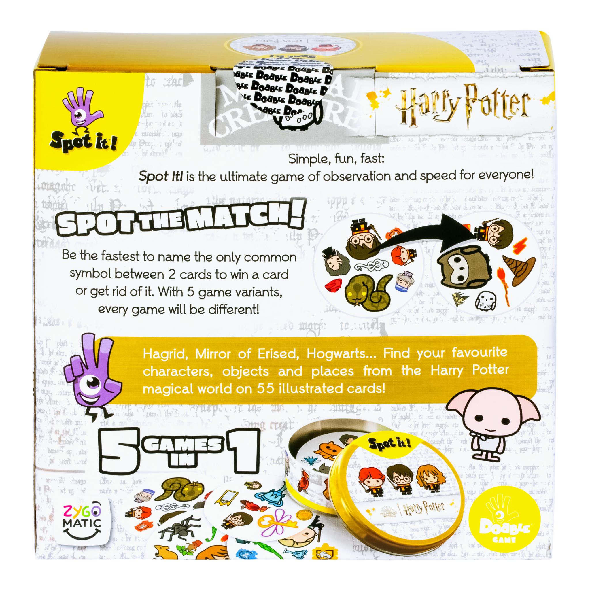 Hot Sale! Harry Potter Themed Spot It! Card Game for 2 - 8 Players Aged 6+
