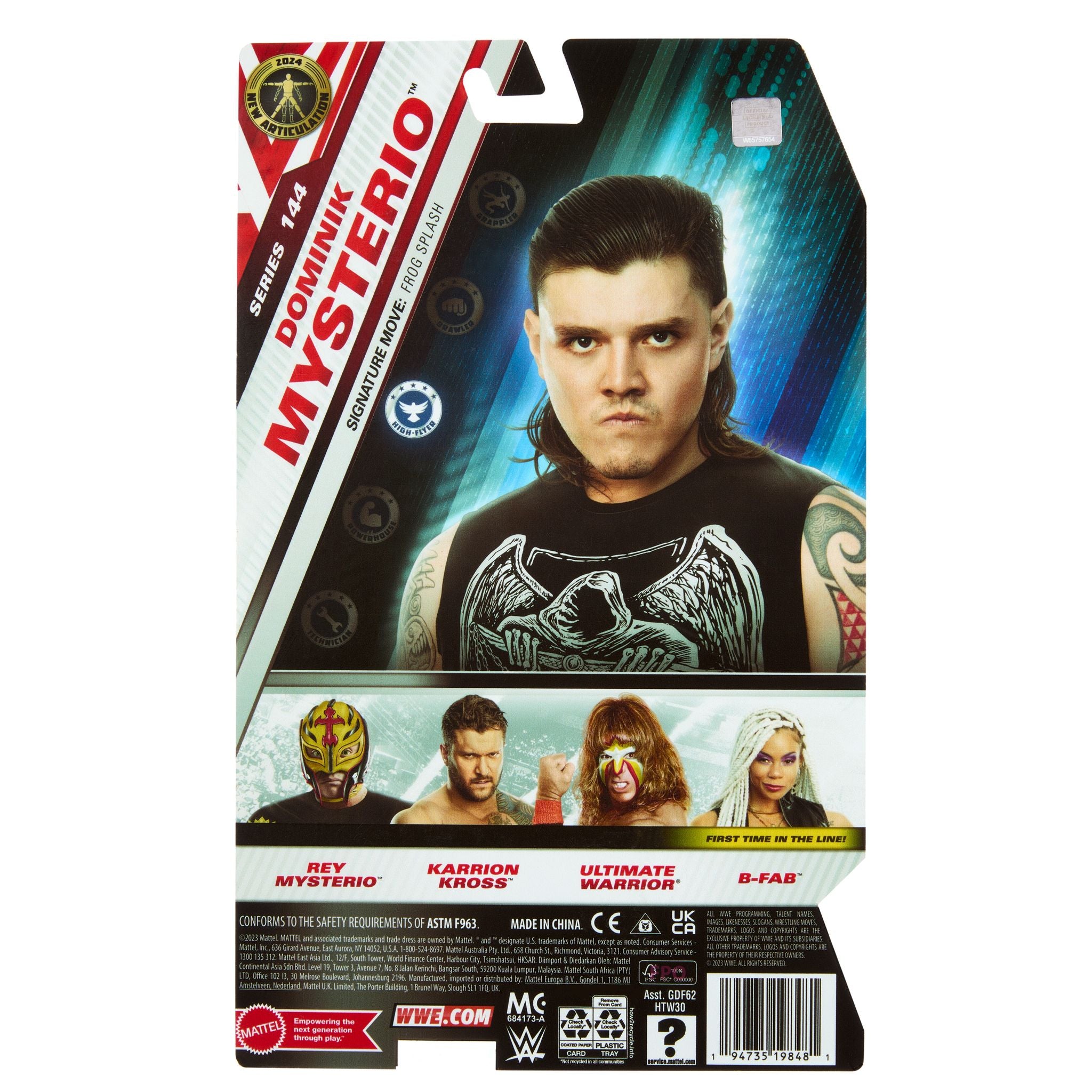 Hot Sale! WWE Basic Series 144 Action Figure - Dominik Mysterio for Kids and Collectors