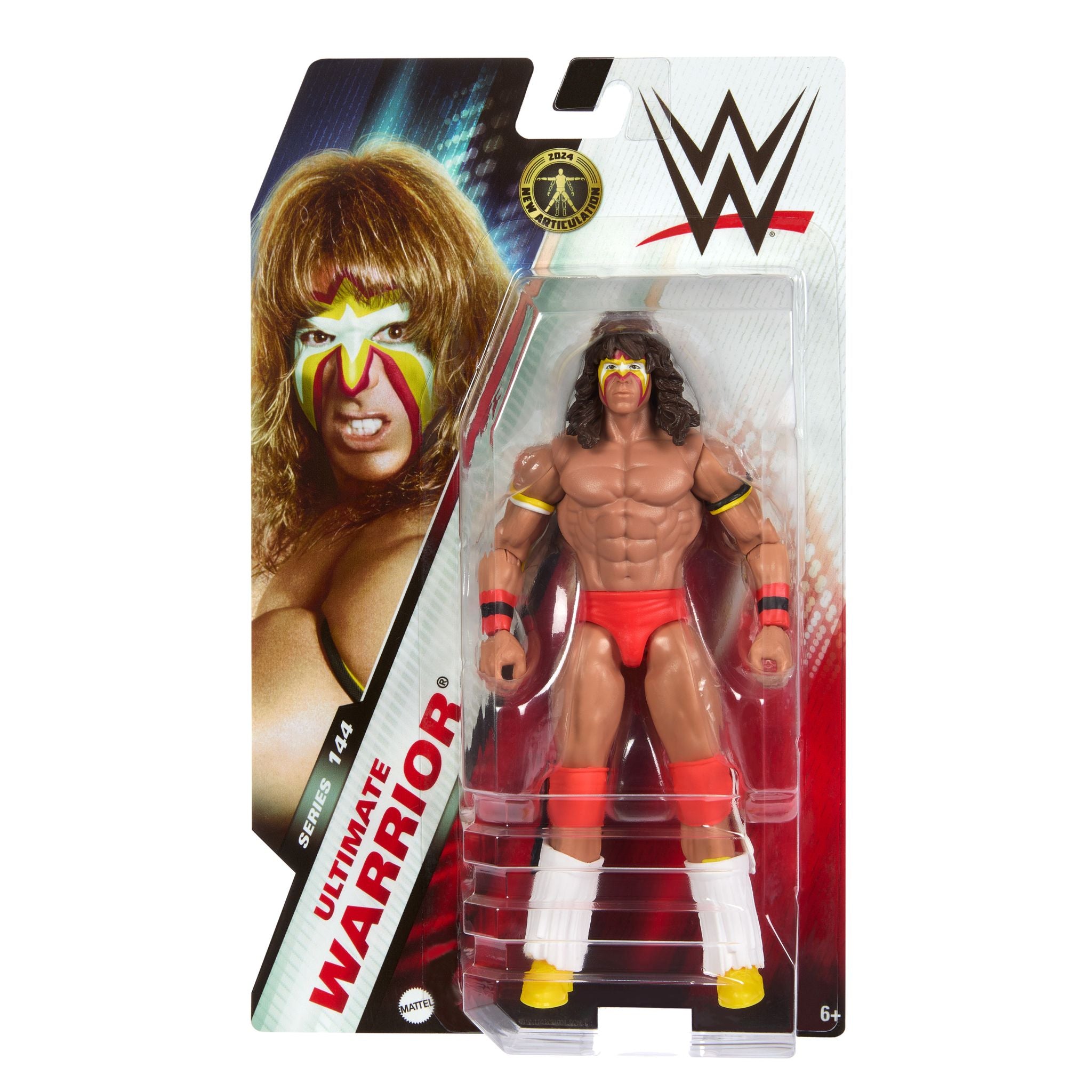 WWE Basic Action Figure Series 144 - The Ultimate Warrior for Kids and Collectors