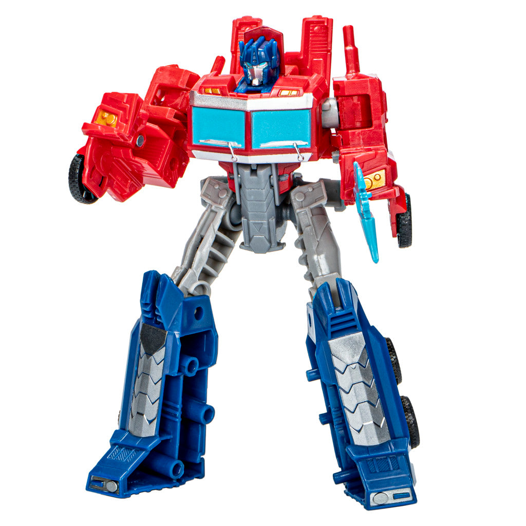 Hot! Transformers Earthspark Optimus Prime Battle Base Trailer Playset