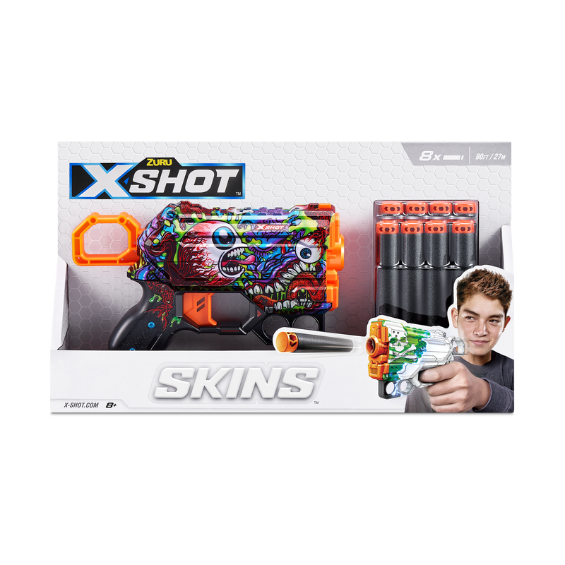 ZURU X Shot Skins Menace - A Powerful Dart Blaster for an Intense Battle